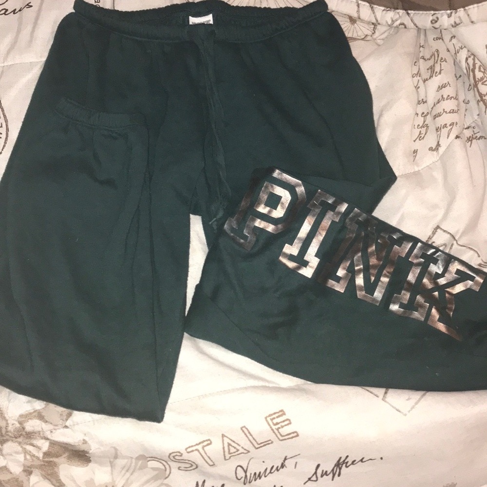 Olive Green Pink Pants 🫒